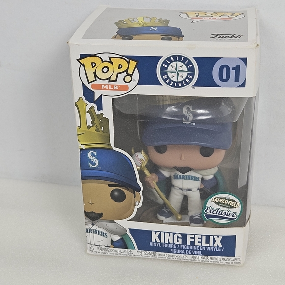 NIB hard to find #1 King Felix MLB Seattle Mariners Felix Hernandez funky pop - Picture 8 of 14